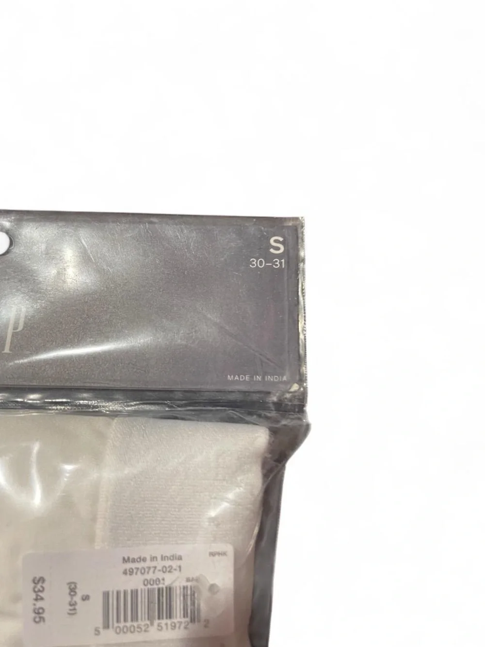 NWT GAP Men’s Small 30-31 White Basic Briefs with Wide Logo Waistband 3-Pack